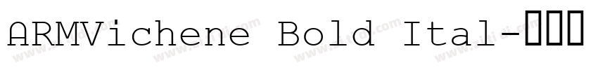 ARMVichene Bold Ital字体转换